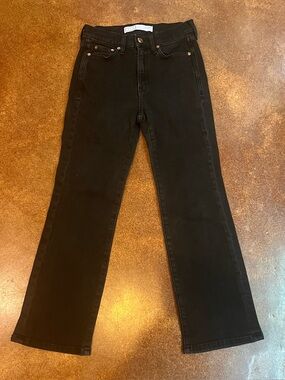 AYR  The Bomb Pop Black Women's High-Rise Straight Jeans Sz 26